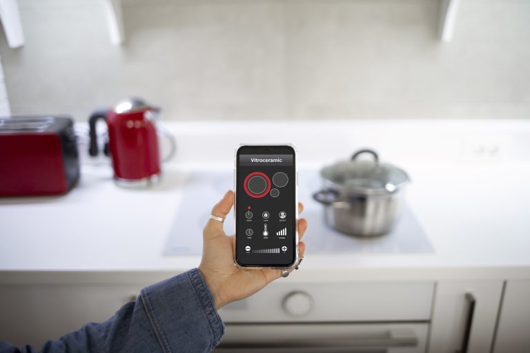 young-woman-using-home-technology_23-2149216638